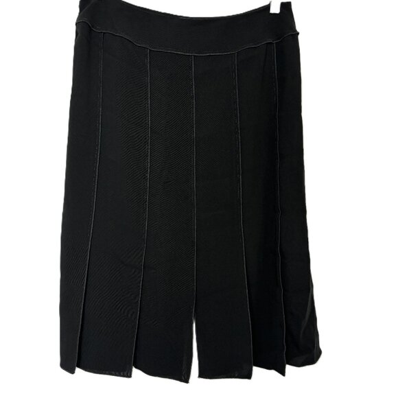 Drama  Paneled Black Knit Slit  bottom Vtg - Picture 14 of 14